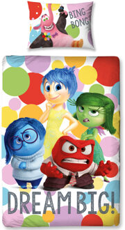 dekbedovertrek inside out: emotie 140 x 200 cm Multikleur