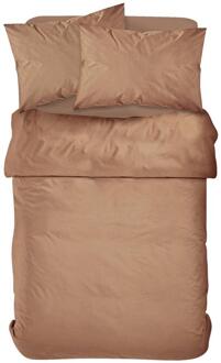 Dekbedovertrek Jan - 240x200/220 Cm - Katoen - Bruin