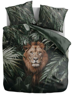 Dekbedovertrek - Jungle Lion - Tweepersoons (200x200 Cm) - Meerkleurig Microvezel - - Zydante - Dekbed-Discounter.nl - 200 x 200/220 cm