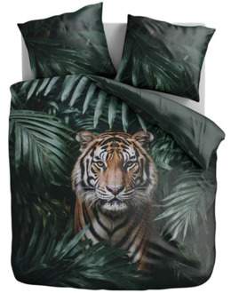 Dekbedovertrek - Jungle Tiger - Lits-Jumeaux (240x220 Cm) - Meerkleurig Microvezel - - Zydante - Dekbed-Discounter.nl - 240 x 200/220 cm