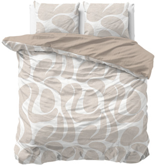 Dekbedovertrek Katoen - Curvo - Eenpersoons (140x200 Cm) - Meerkleurig Katoen - - Sleeptime Pure - Dekbed-Discounter.nl - 140 x 200/220 cm