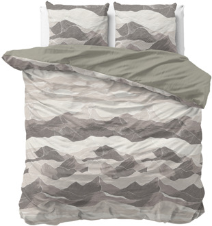 Dekbedovertrek Katoen - Hills - Eenpersoons (140x200 Cm) - Meerkleurig Katoen - - Sleeptime Pure - Dekbed-Discounter.nl
