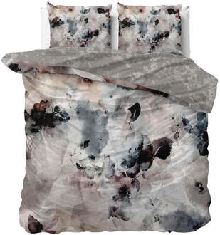 Dekbedovertrek Katoen-Satijn - Celeste - Eenpersoons (140x200 Cm) - Taupe Katoen-satijn - - Manilla - Dekbed-Discounter.nl - 140 x 200/220 cm