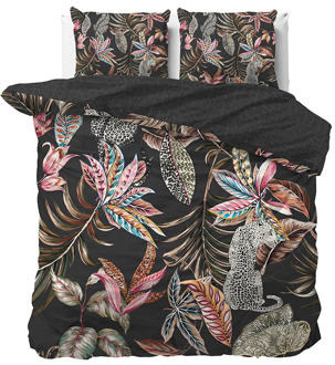 Dekbedovertrek Katoen Satijn Flora - Flora - Eenpersoons (140x200 Cm) - Beige Katoen-satijn - Natuur & Dieren - Manilla - Dekbed-Discounter.nl - 140 x 200/220 cm