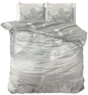 Dekbedovertrek Katoen-Satijn - Ines Cream - Eenpersoons (140x200 Cm) - Creme & Meerkleurig Katoen-satijn - - Manilla - Dekbed-Discounter.nl Creme,Meerkleurig - 140 x 200/220 cm