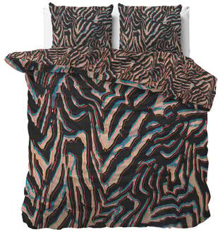 Dekbedovertrek Katoen - Stripe Nation - Tweepersoons (200x200 Cm) - Meerkleurig Katoen Katoen-satijn - Patroon - Manilla - Dekbed-Discounter.nl - 200 x 200/220 cm