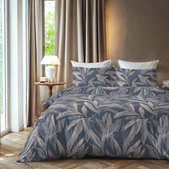 Dekbedovertrek Leaf Tapestry - Lits-Jumeaux (240x220 Cm) - Blauw Microvezel - Veren - Zydante - Dekbed-Discounter.nl - 240 x 200/220 cm