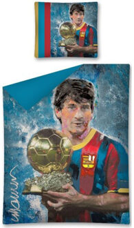 dekbedovertrek Messi donkerblauw 140 x 200 cm
