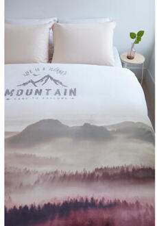 dekbedovertrek Misty Mountains - 240x200/220 cm Roze