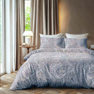 Dekbedovertrek Paisley Mosaic - Lits-Jumeaux (240x220 Cm) - Grijs Microvezel - Luxe - Zydante - Dekbed-Discounter.nl - 240 x 200/220 cm