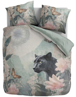 Dekbedovertrek - Panthers Bloom - Lits-Jumeaux (240x220 Cm) - Meerkleurig Microvezel - - Zydante - Dekbed-Discounter.nl