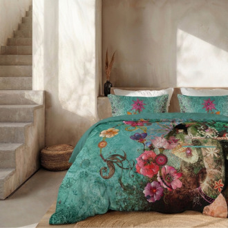 Dekbedovertrek Percale Katoen - Elephant Boheima - Eenpersoons (140x200 Cm) - Meerkleurig Percale Katoen - Effen - Presence - Dekbed-Discounter.nl - 140 x 200/220 cm