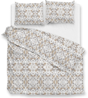 Dekbedovertrek Percale Katoen - Fausto - Lits-Jumeaux (240x220 Cm) - Grijs Katoen - - Zo!Home - Dekbed-Discounter.nl