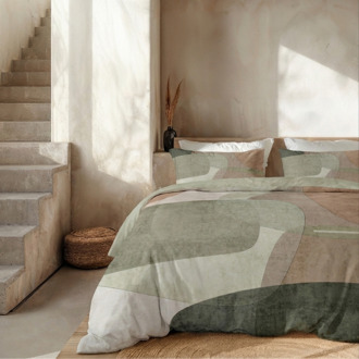 Dekbedovertrek Percale Katoen - Retro Green - Lits-Jumeaux (240x220 Cm) - Groen Percale Katoen - Effen - Presence - Dekbed-Discounter.nl - 240 x 200/220 cm