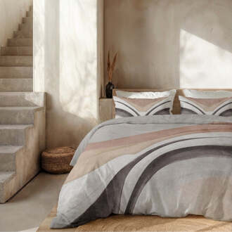 Dekbedovertrek Percale Katoen - Retro Narciscus - Eenpersoons (140x200 Cm) - Meerkleurig Percale Katoen - Effen - Presence - Dekbed-Discounter.nl - 140 x 200/220 cm