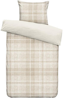 Dekbedovertrek Philip - Zand/taupe - 140x200/220 Cm - Polyester - Beige#Taupe