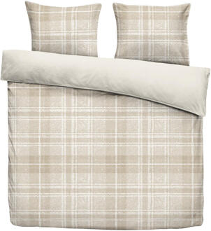 Dekbedovertrek Philip - Zand/taupe - 200x200/220 Cm - Polyester - Taupe#Beige