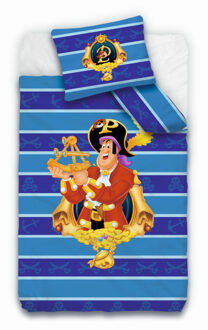 dekbedovertrek Piet Piraat 140 x 200 cm Blauw