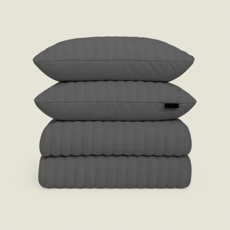 Dekbedovertrek Rabbit Bubble - Antraciet - Eenpersoons (140x200 Cm) - - - Zydante - Dekbed-Discounter.nl - 140 x 200/220 cm