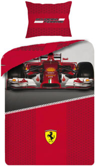 Dekbedovertrek rood scuderia