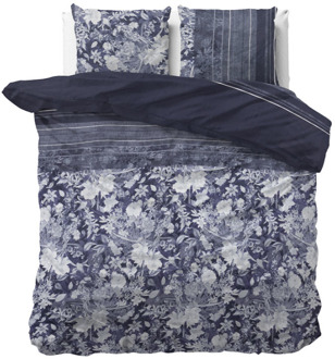 Dekbedovertrek Sophie - 240x200 Cm - Lits-Jumeaux (240x220 Cm) - Blauw & Groen Polyester-katoen - Ruiten - Sleeptime Elegance - Dekbed-Discounter.nl