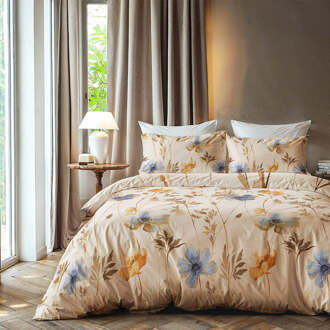 Dekbedovertrek Spring Growth - Lits-Jumeaux (240x220 Cm) - Meerkleurig Microvezel - Bloemen - Zydante - Dekbed-Discounter.nl - 240 x 200/220 cm
