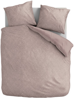 Dekbedovertrek Stonewash - Rosé - Eenpersoons (140x200 Cm) - Roze Microvezel - - Fresh And Co - Dekbed-Discounter.nl - 140 x 200/220 cm