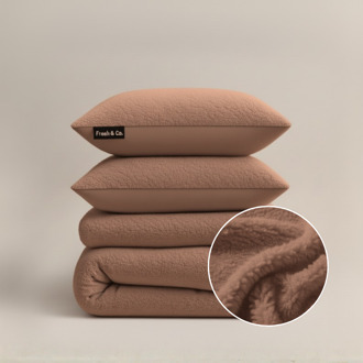 Dekbedovertrek Teddy - Zacht Roze - Eenpersoons (140x200 Cm) - Roze Microvezel Teddy - Effen - Fresh And Co - Dekbed-Discounter.nl