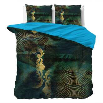 Dekbedovertrek Tiandra - Tweepersoons (200x200 Cm) - Meerkleurig Microvezel - - Manilla - Dekbed-Discounter.nl