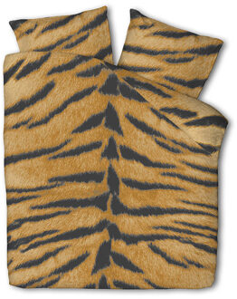 Dekbedovertrek Tiger Skin Dekbedovertrek - Lits-Jumeaux (240x220 cm) - Meerkleurig Katoen - Dessin: Dieren - Fresh & Co - Dekbed-Discounter.nl