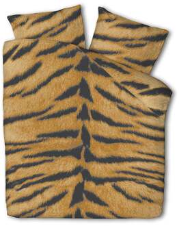 Dekbedovertrek Tiger Skin - Lits-Jumeaux (240x220 Cm) - Meerkleurig Polyester-katoen - Dieren - Fresh And Co - Dekbed-Discounter.nl - 240 x 200/220 cm