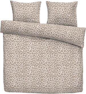 Dekbedovertrek Tobias - Zand/taupe - 240x200/220 Cm - Polyester/Katoen - Beige#Taupe
