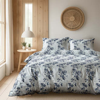 Dekbedovertrek Tranquility Blue - Tweepersoons (200x200 Cm) - Meerkleurig Microvezel - - Fresh And Co - Dekbed-Discounter.nl