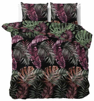 Dekbedovertrek Velvet Aurora - Lits-Jumeaux (240x220 Cm) - Meerkleurig Microvezel - Natuur & Bloemen - Manilla - Dekbed-Discounter.nl