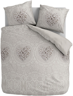 Dekbedovertrek Wicker Love - Lits-Jumeaux (240x220 Cm) - Meerkleurig Microvezel - - Fresh And Co - Dekbed-Discounter.nl - 240 x 200/220 cm