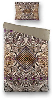Dekbedovertrek Wild Fantasy - Eenpersoons (140x200 Cm) - Meerkleurig Polyester-katoen - Patroon & Natuur - Fresh And Co - Dekbed-Discounter.nl - 140 x 200/220 cm