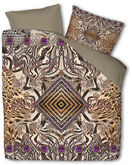 Dekbedovertrek Wild Fantasy - Tweepersoons (200x200 Cm) - Meerkleurig Polyester-katoen - Patroon & Natuur - Fresh And Co - Dekbed-Discounter.nl - 200 x 200/220 cm