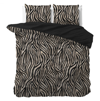 Dekbedovertrek Zebra Icon - Eenpersoons (140x200 Cm) - Zwart Microvezel - Strepen - Sleeptime Essentials - Dekbed-Discounter.nl - 140 x 200/220 cm