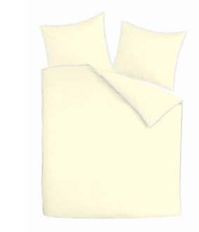 Dekbedovertrekset Lanotte® - 140x200/220 + 1*60x70 - Amalfi Collectie - Overlock Creme Wit