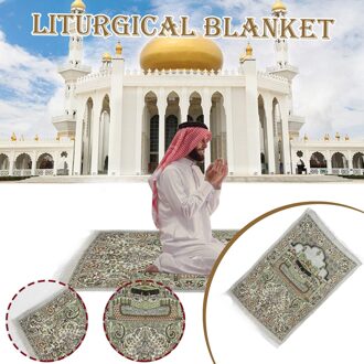 Deken Draagbare Aanbidding Deken Moskee Knielen Deken Draagbare Blanke