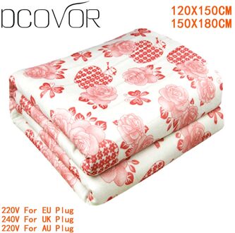 Deken Pluche Dubbele Verwarmde Deken Veiligheid Elektrische Deken Dikker Enkele Elektrische Mat Lichaam Warmer Heater Voor Winter Produ dubbele 120x150cm