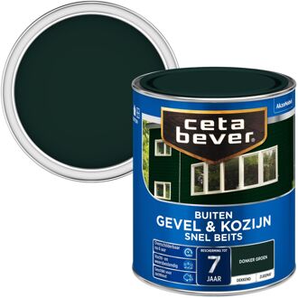 Dekkend Snel Beits Gevel & Kozijn - Donker Groen - 750 ml