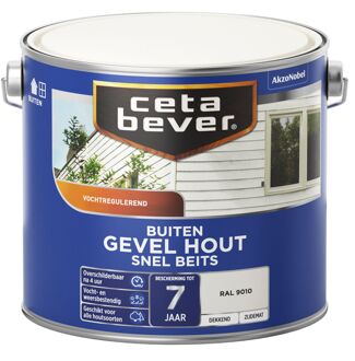 Dekkend Snel Beits Gevel & Kozijn - RAL 9010 - 2,5L