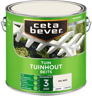 Dekkend Tuinhout Beits - RAL 9010 - 2,5L