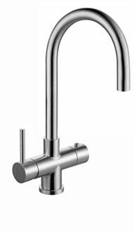 Dekker Rond RVS (Inox) met Single boiler