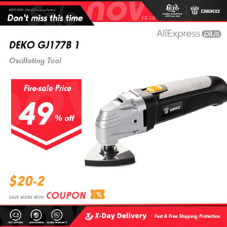 DEKO 220V Variable Speed Electric Multifunction Oscillating Tool Multi-Tool With Accessories