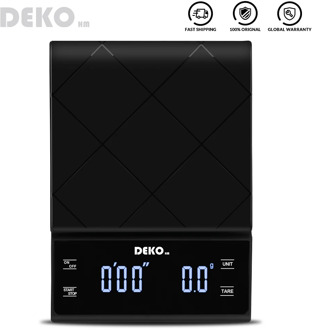 DEKO Digital Coffee Scale Weighting Instrument Electronic Balance LED Display High Precision with Timer Measuring Tools Gadgets