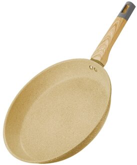 Deko Koekenpan Non-stick Pot Met Hittebestendige Houten Handvat Ei Ham Koekenpan Saus Maker Keuken Gereedschap Potten 26x4.5cm