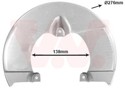 Dekplaat, remschijf 2813371