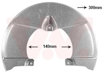 Dekplaat, remschijf 2815371